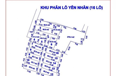 Bán đất phân lô tại Yên Nhân- Tiền Phong, gần khu công nghiệp BTL. Giá 1 tỷ/lô.