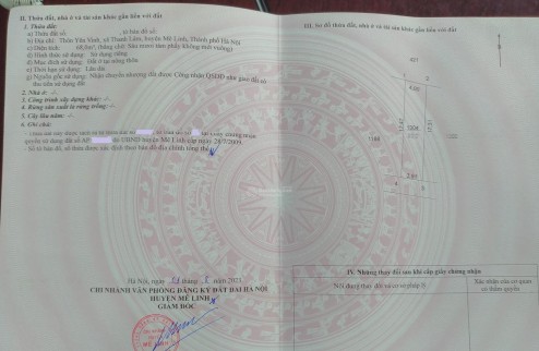Chủ cần bán nhanh lô đất 68m2 tại Yên Vinh, Thanh Lâm, giá tốt