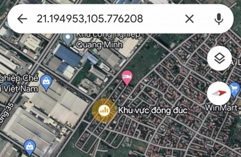 Hàng hót, 1 tỷ/lô đất tổ 6, Thị Trấn Quang Minh, gần khu công nghiệp