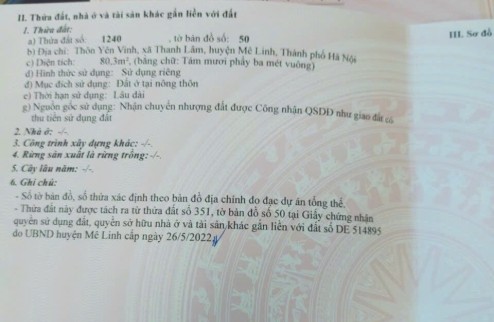 Đất yên vinh đường rộng ngõ thông