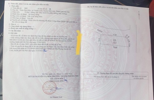 Đất phú hữu thanh lâm giá rẻ 0989726892