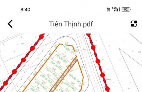 Cập nhật bảng hàng đất đấu giá thôn Chu Trần, xã Tiến Thịnh ngày 7/6/2024