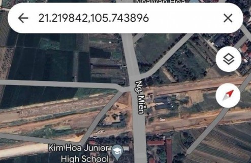 Bán 93.4m2 đất đấu giá tại Kim Hoa, Mê Linh. Giá 34.5tr/m2