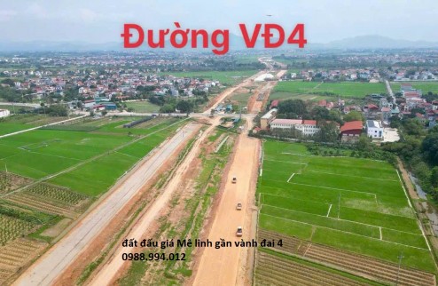 ĐẤT KINH DOANH MẶT ĐƯỜNG 24m Đấu giá Bạch đa, KIM HOA, mê linh, Hà Nội, GẦN VÀNH ĐAI 4 ĐƯỜNG 120m Vị trí đắc địa