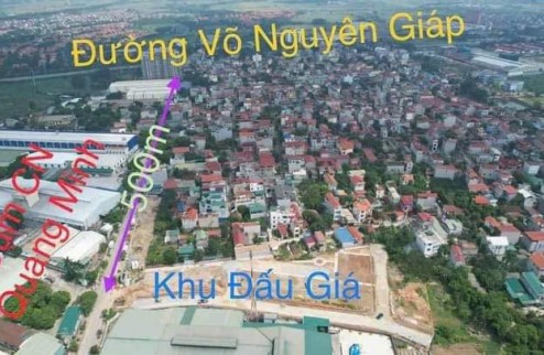 BÁN 100m2 ĐẤT ĐẤU GIÁ TỔ 4 – QUANG MINH, MÊ LINH, HÀ NỘI , đất quang minh sáng như Bình Minh